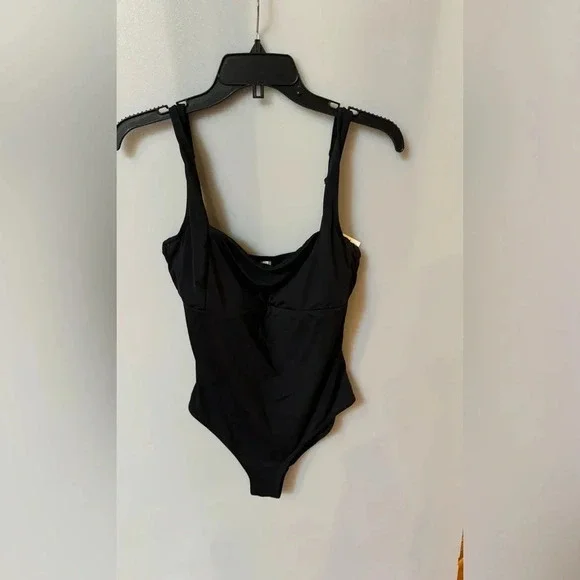Sea Level EB1951 Black Square Neck One-Piece Woman's Swimsuit Size US 10 $124.95
